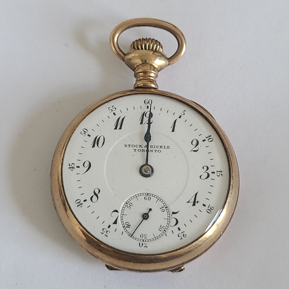 Other - Vintage Small Gold Filled Stock and Bickle Toronto Canadian Antique Pocket Watch